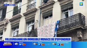 A Villeurbanne, un immeuble menace de s'effondrer