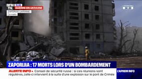 Bombardement à Zaporijjia: un quartier ravagé et jusqu'à 17 morts recensés