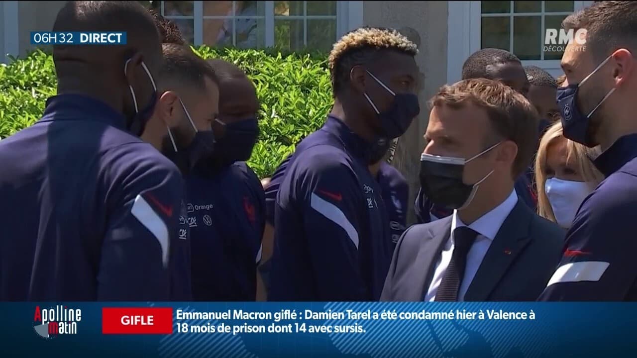 Emmanuel Macron Encourage Les Bleus Clairefontaine The Stakes for Les Bleus