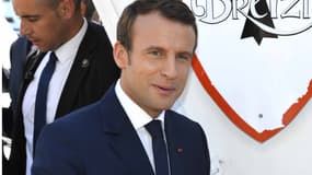 Emmanuel Macron, le 1er juin, à Lorient.
