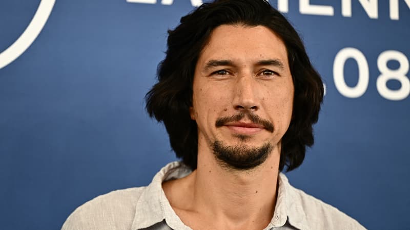 L'acteur américain Adam Driver à la Mostra de Venise, le 31 août 2023.