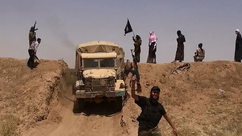 Des jihadistes de l'Etat islamique en Irak.