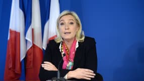 Marine Le Pen le 17 décembre 2013 à Nanterre. 