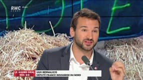 Ugo Bernalicis sur le plateau des Grandes Gueules
