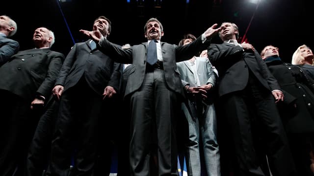 Nicolas Sarkozy en meeting à Nice mercredi 22 avril