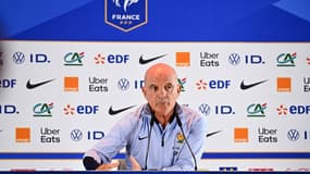Guy Stéphan, le fidèle adjoint de Didier Deschamps, s'est attaché à défendre l'équipe de France dont le jeu est critiqué, ce mercredi 3 juillet 2024, à Paderborn.