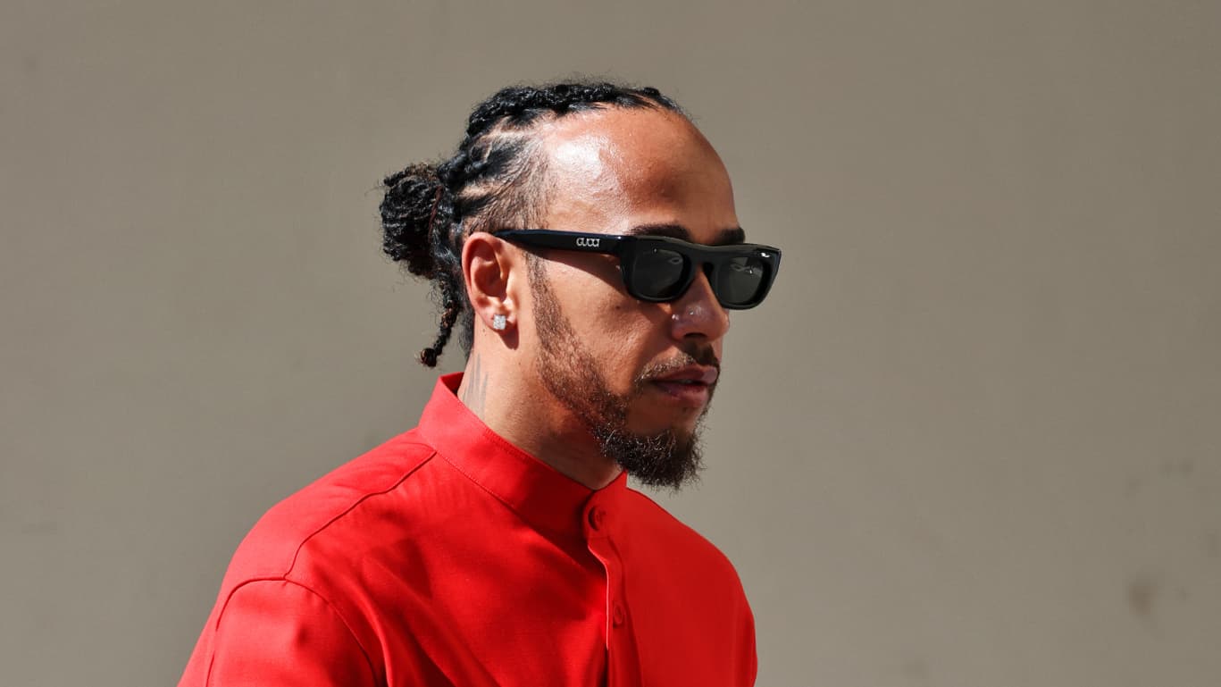 Lewis Hamilton lors du GP d'Abu Dhabi, le 8 décembre 2024.