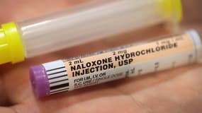 Une dose de Naloxone, utilisé pour traiter les overdoses liées aux opioïdes, le 14 juillet 2017 à Rockford, aux Etats-Unis. 