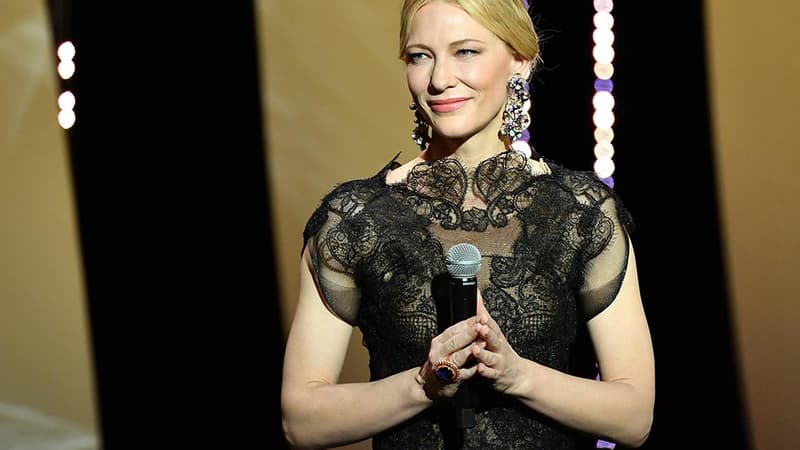 Cate Blanchett, présidente du jury du 71e festival de Cannes, le jour de l'ouverture du festival, le 8 mai.