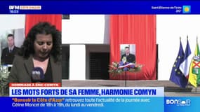Hommage à Eric Comyn : les mots forts de sa femme, Harmonie Comyn