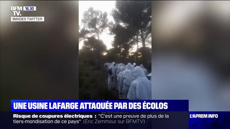 Des militants écologistes sabotent une usine du cimentier Lafarge dans les Bouches-du-Rhône
