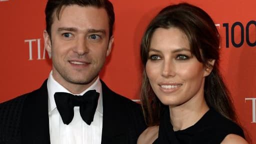 Justin Timberlake and Jessica Biel, lors d'un gala à New York, le 23 avril 2013