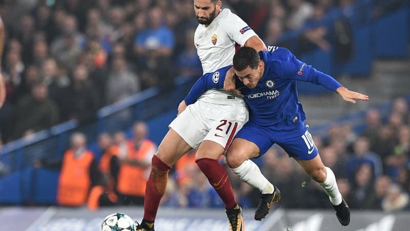 Maxime Gonalons et Eden Hazard