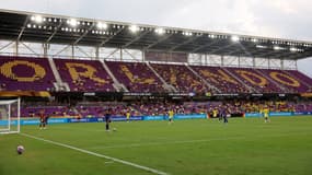 Le stade presque vide d'Orlando lors du match entre les Mamelodi Sundowns et Ulsan (1-0, Coupe du monde des clubs), le 17 juin 2025