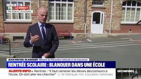 Jean-Michel Blanquer: "Il faut ramener les élèves décrocheurs à l'école (...) on doit aller les chercher"