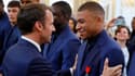 Emmanuel Macron et Kylian Mbappé en juin 2019