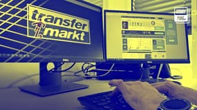 Un internaute "surfe" sur le site de référence Transfermarkt