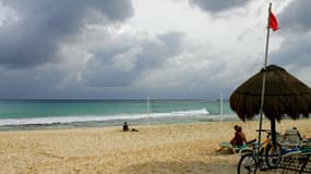 Une plage de Playa del Carmen, au Mexique, en octobre 2005.