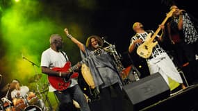 Jocelyne Beroard et Jacob Desvarieux du groupe Kassav' en mai 2009