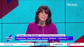 La statut de Napoléon remplacée par celle de Gisèle Halimi à Rouen "Mettre Napoléon sur une île, ça fait plutôt sens avec son histoire. Si les rouennais sont d'accord et que ça permet de faire connaître l'œuvre d'Halimi, tant mieux" dit Annie Lemoine. 