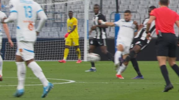 Maupay exclu lors d'OM-Angers, le 4 octobre 2024.