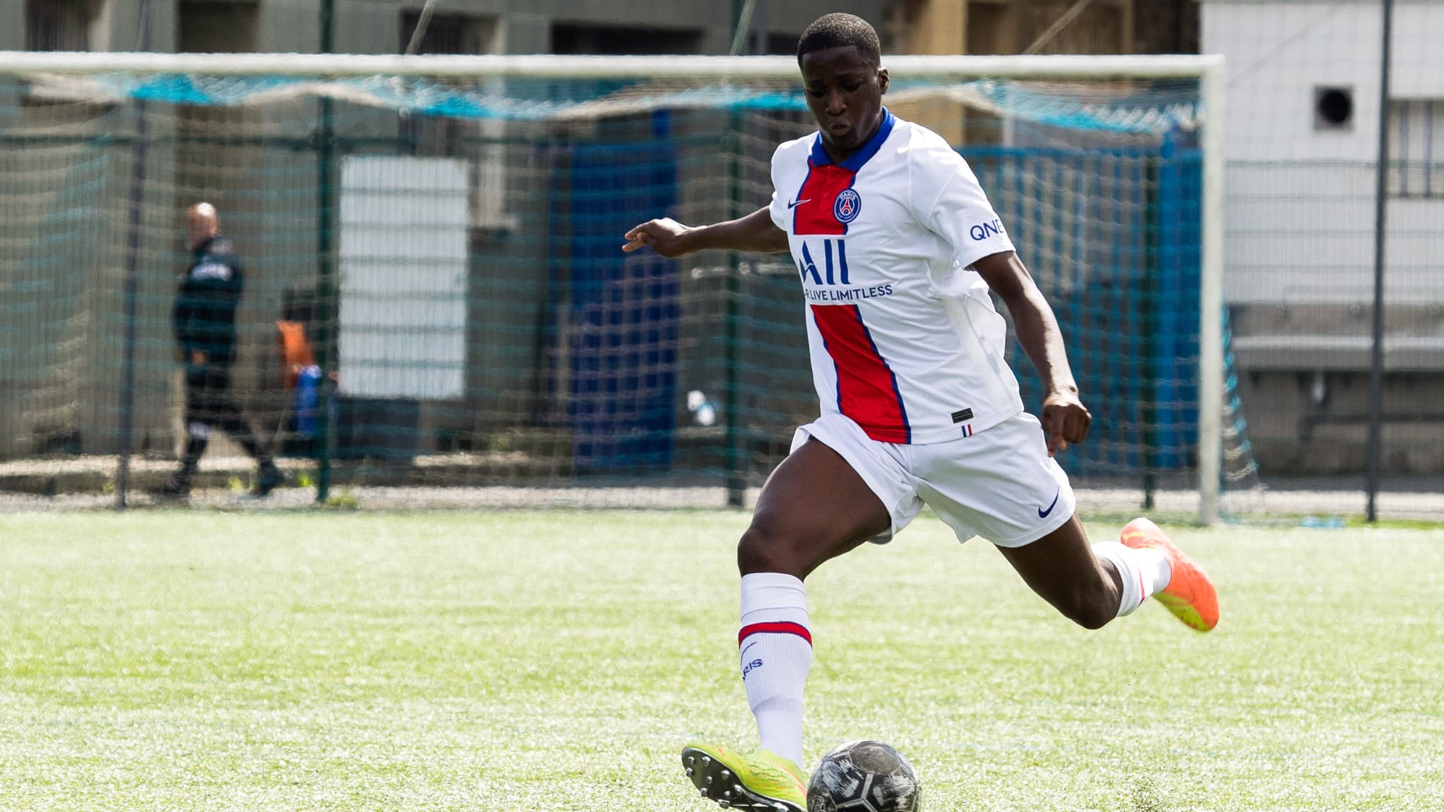 Abdoulaye Kamara avec le PSG, à Drancy le 30 août 2020 Abdoulaye Kamara avec le PSG, à Drancy le 30 août 2020