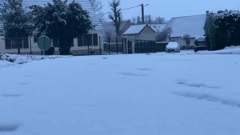 Les images de la neige tombée cette nuit dans le Nord-Pas-de-Calais