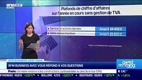 BFM Business avec vous: Plafonds de chiffre d'affaires sur l'année en cours sans gestion de TVA - 03/10