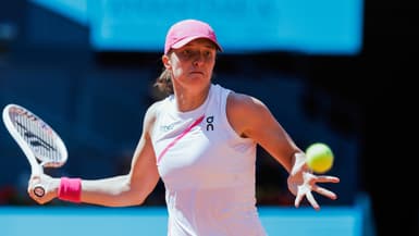 Iga Swiatek lors du WTA 1000 de Madrid, le 29 avril 2024