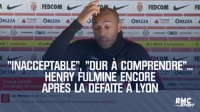 Monaco : "Inacceptable", "dur à comprendre"... Henry fulmine encore après la défaite à Lyon