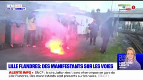 Nord: le trafic SNCF paralysé en raison de manifestants sur les voies en gare de Lille-Flandres