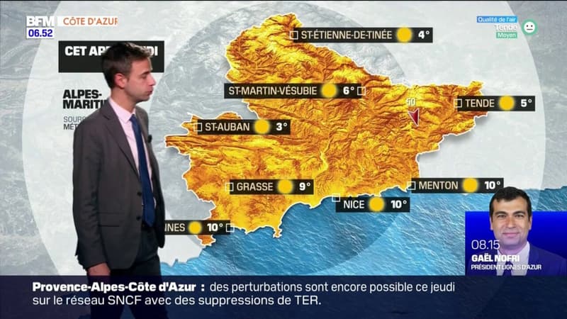 Météo Côte d’Azur: journée très ensoleillée ce jeudi, 10°C à Nice