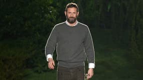 Le styliste Stefano Pilati au défilé de la collection homme automne-hiver 2025 d'Ermenegildo Zegna, janvier 2015
