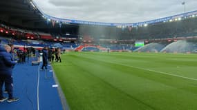 Le Parc des Princes avant le coup d'envoi de PSG-Bordeaux, le 13 mars 2022.