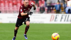 Franck Ribéry avec la Salernitana le 26 février