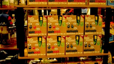 L'équivalent américain des Pom'potes, les GoGo Squeez, rencontrent un franc succès aux Etats-Unis.
