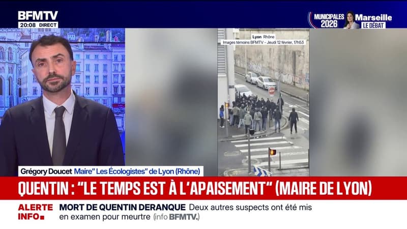 Afficher le portrait de Quentin Deranque sur le fronton de la mairie? "Ce n'est tout simplement pas le moment et certainement pas une bonne idée", estime Grégory Doucet, maire de Lyon