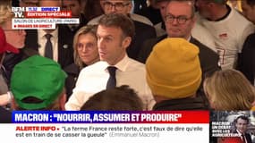 Emmanuel Macron: "Il faut nourrir et donc il faut assumer de produire"