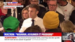 Emmanuel Macron: "Il faut nourrir et donc il faut assumer de produire"  