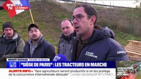 Colère des agriculteurs: "Le but, c'est d'affamer les Parisiens" assure Benoît Durand, céréalier et éleveur