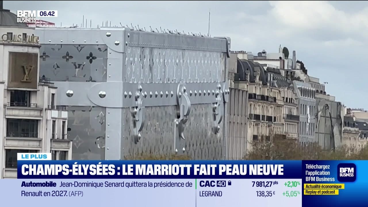 Le plus : Champs-Élysées, le Mariott fait peau neuve - 02/04