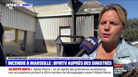 Incendies à Marseille: "Tous les alentours de notre société ont été brûlé", déplore cette associée d'une entreprise touchée par les flammes