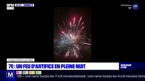 Lyon: un feu d'artifice tiré la nuit dernière dans le quartier de la Guillotière