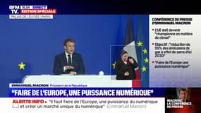 Taxation des géants du numérique: "D'ici au printemps, nous aurons passé [les textes] dans les conseils compétents", annonce Emmanuel Macron