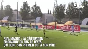 Real Madrid : la célébration émouvante du fils de Reyes, qui dédie son premier but à son père