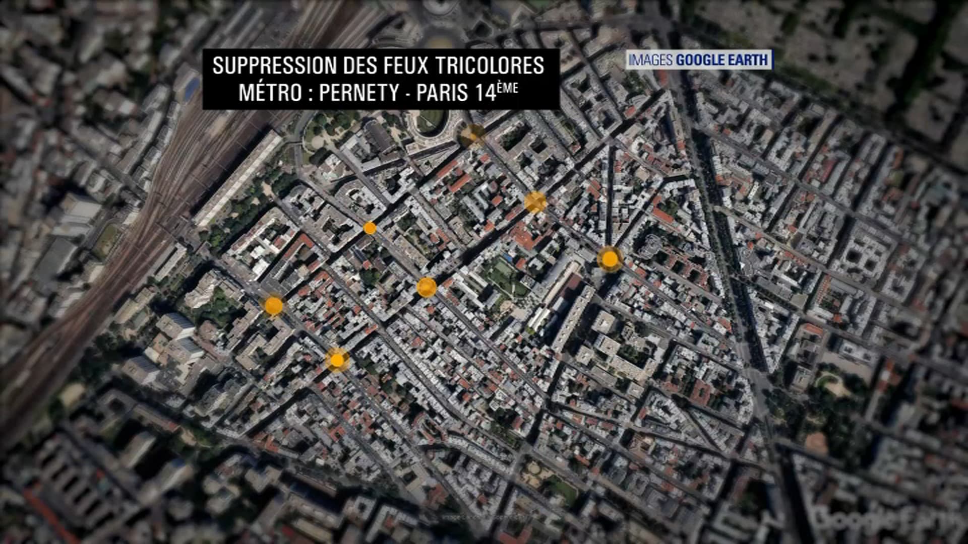 Dans le 14e arrondissement, sept feux tricolores vont être supprimés. Dans le 14e arrondissement, sept feux tricolores vont être supprimés.