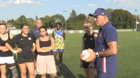 Raphaël Ibanez lors d'un entraînement à Rueil-Malmaison, le 9 septembre 2023.