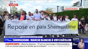 La marche blanche pour rendre hommage à Shemseddine s'élance à Viry-Châtillon