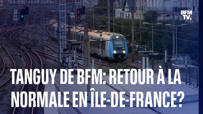 TANGUY DE BFM - Transports en île-de-France: notre reporter est allé vérifier l'état du trafic à l'heure de pointe