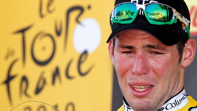 Mark Cavendish n'a pas pu retenir ses larmes à l'arrivée